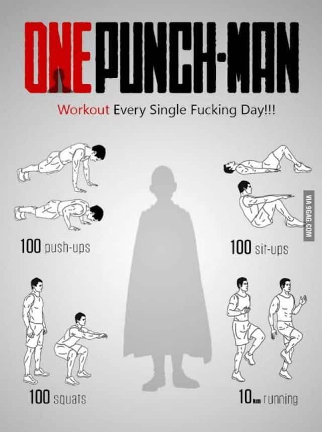 The One Punch Man Exercise Routine