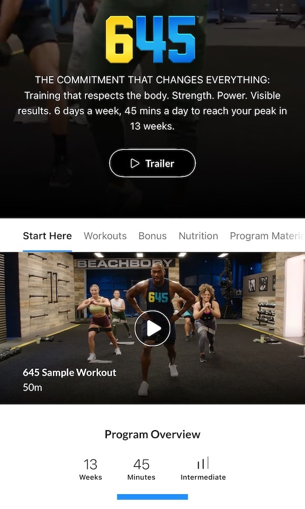 Amoila Caesaer’s BeachBody 645 Workout Program Review