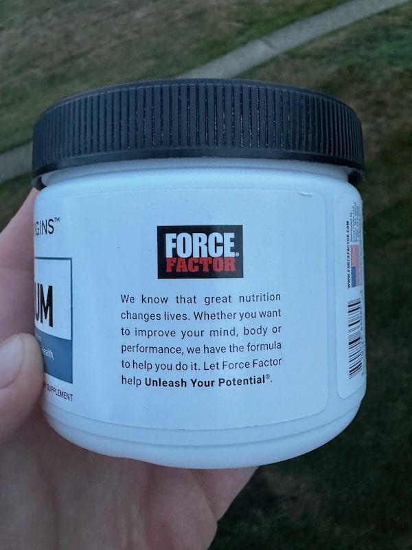 a picture of the label of force factor primal origins colostrum