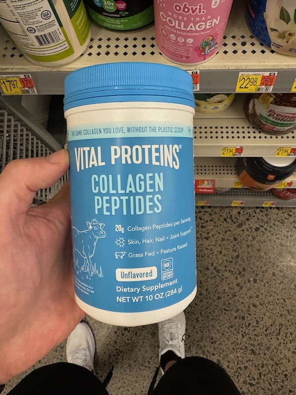 one bottle of vital proteins collagen peptides