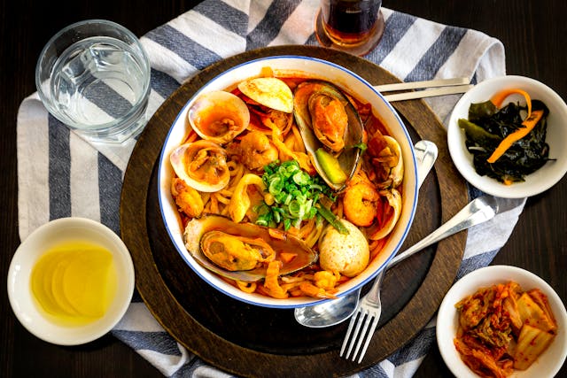 a bowl of kimchi and other fermented foods