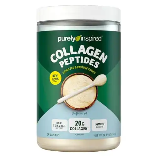 Purely Inspired Collagen Peptides | Premium Collagen Protein Powder with Biotin for Women & Men | Paleo & Keto Certified | Unflavored, 0.9 lb (Packaging May Vary)