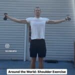 professional basketball player adam kemp doing the around the world exercise