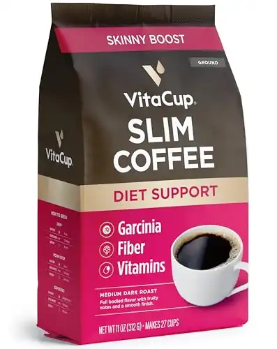 VitaCup Slim Coffee with Ginseng, Garcinia, B Vitamins (Ground)