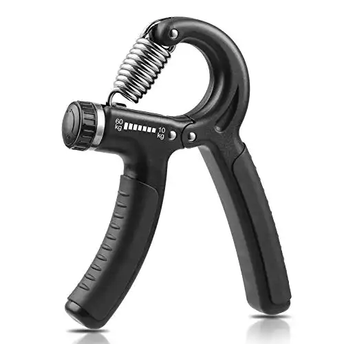 NIYIKOW Grip Strength Trainer, Hand Grip Strengthener (Black, 1 Pack)