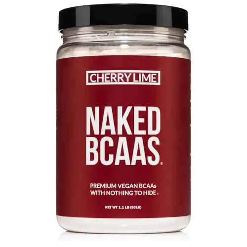 NAKED Cherry Lime BCAAs Amino Acids Powder, 100% Pure 2:1:1 Formula, Vegan Branched Chain Amino Acids, Instantized All Natural BCAA Powder Supplement - 501 Grams, 34 Servings