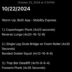 10-22-2024 Workout of the Day