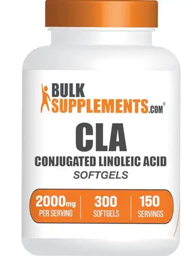 BulkSupplements.com Conjugated Linoleic Acid Softgels - CLA Supplements, CLA 2000mg, CLA Safflower Capsules, CLA Pills - 2 CLA Softgels per Serving, 150-Day Supply, 300 Softgels