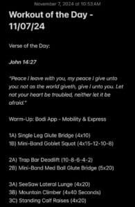 11-07-2024 Workout of the Day