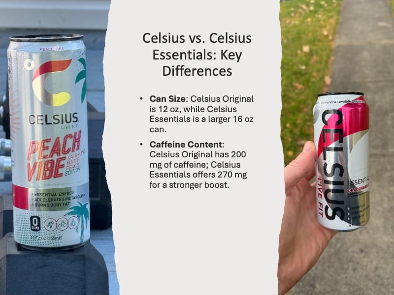 Celsius Essentials vs Celsius