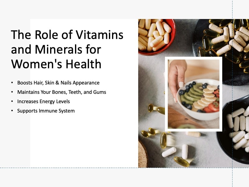 Role of Vitamins and Minerals for Womens Health