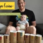 adam kemp sitting with your super superfood powders